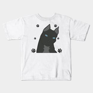 Gray pit bull Kids T-Shirt